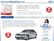 Tablet Screenshot of newcarswashfree.com